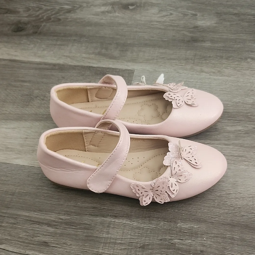 Pink Butterfly Kids Shoes - Picture 2 of 4
